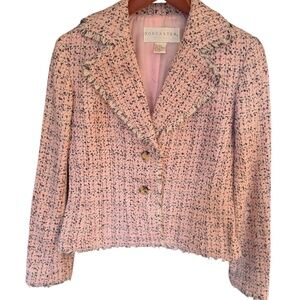 Womens, Doncaster Silk Weave Blazer.  Size: 2, Color: Pink
